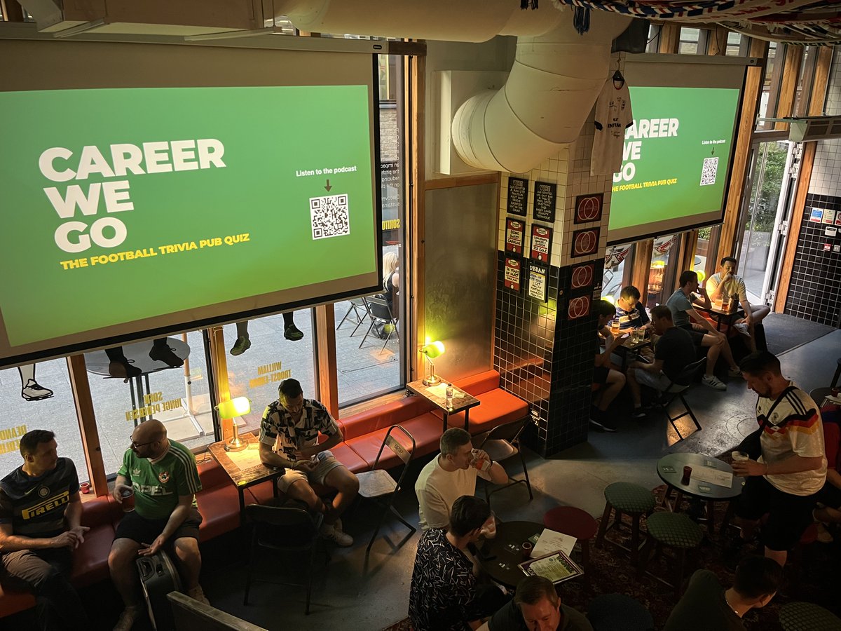 CareerWeGoPod's tweet photo. We're back at The Volley, Old Street!

📅Friday 20th March 
🥇 £100 bar tab
👕 Mystery Shirt 
🤔 Half Time Career Path Competition
📺 Video Goals Round
....Plus much more! 

Tickets: https://t.co/He9NORGYgY https://t.co/7jx1JGs2dj