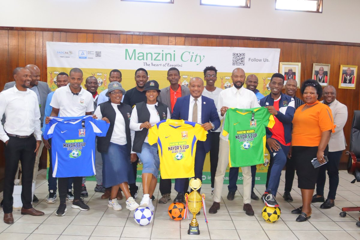 manzinicity's tweet photo. 12 Wards, only 1 will reign supreme! Ladies and Gentlemen, boys and girls, at Zakhele Soccer Stadium on the 16th of March, the much anticipated Mayor’s Cup takes centre stage as wards battle it out #MayorsCup #ManziniWardsCup #ManziniInAction #CommunityThroughSport #GameOn https://t.co/UaMcjRoFrl