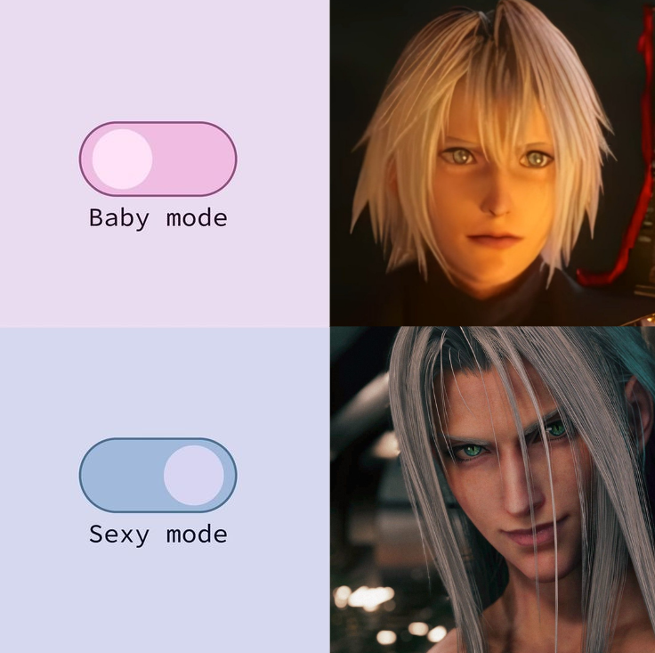 sramog's tweet photo. I still find it hard to believe they're the same person 😭
#sephiroth https://t.co/UtaaE1UXQn