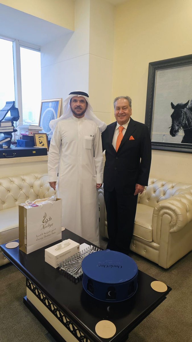 Honoured to meet His Excellency Obaid Muhair bin Suroor, Deputy Director-General of the General Directorate of Residency and Foreigners Affairs – Dubai, during the holy month of Ramadan. A meaningful moment to exchange greetings and reflect on the values of unity and goodwill
