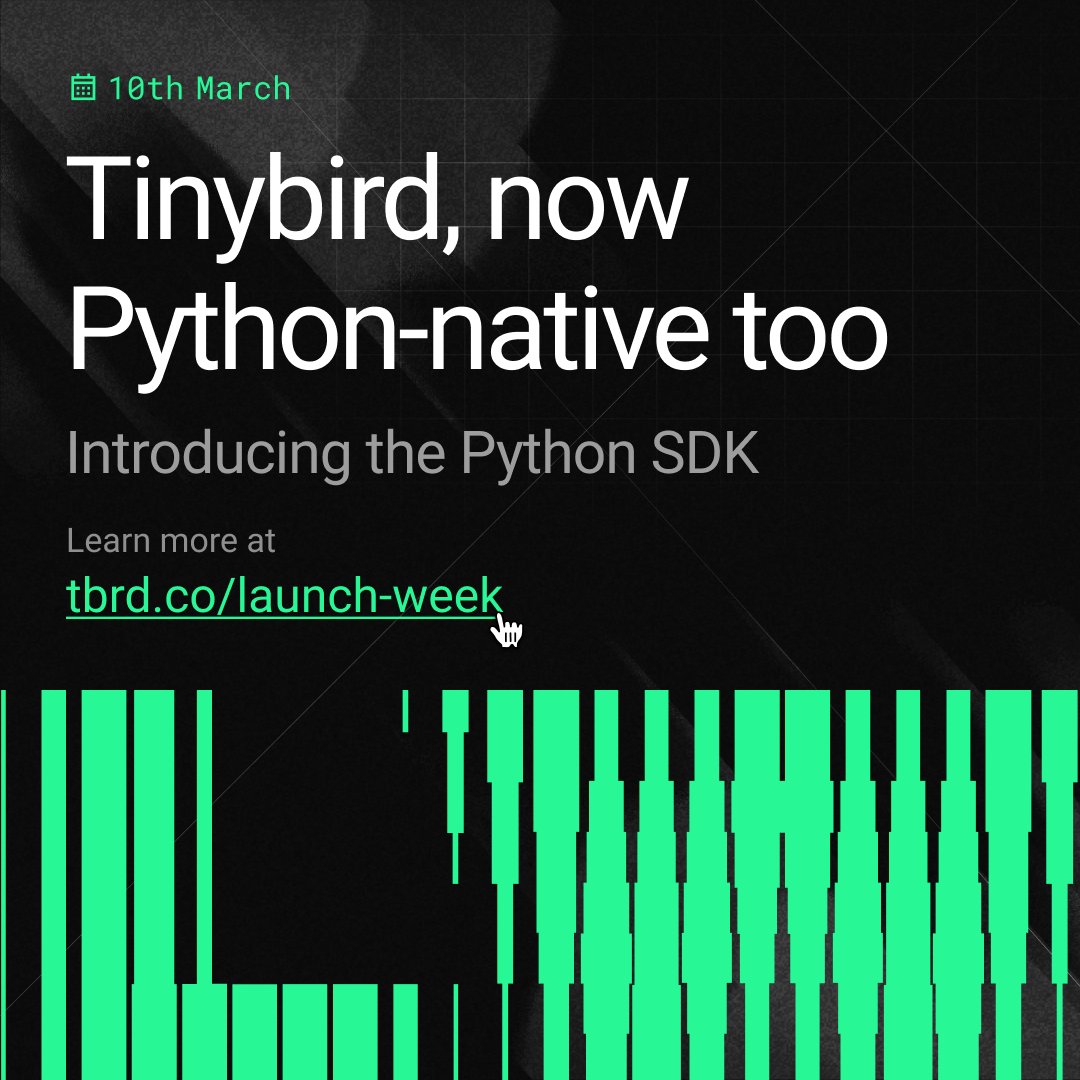 Tinybird tweet media