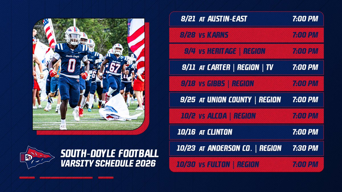 South-Doyle (Tenn.) HS Football tweet media