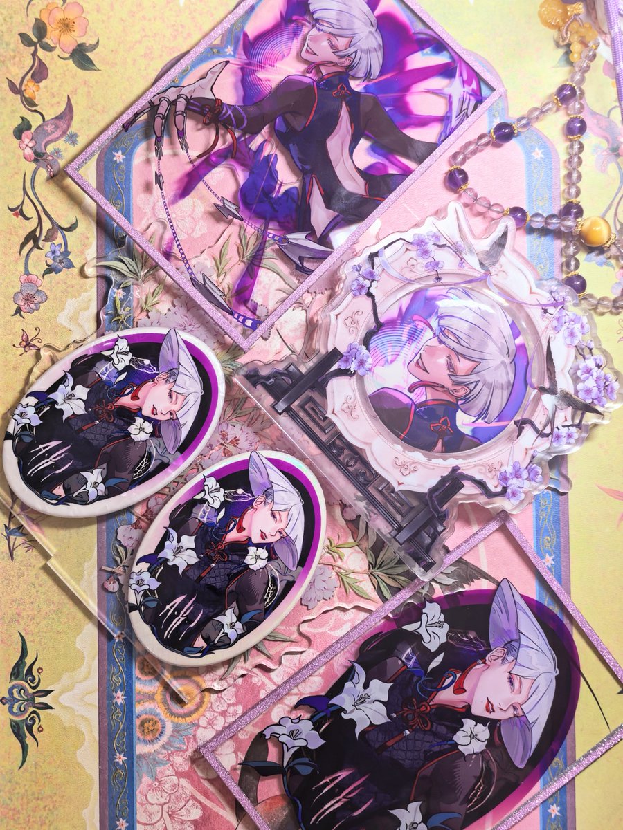 JLXY0907's tweet photo. 我把之前画的图做出来了制品🌸💗🐍💜 https://t.co/9DG9WoguOa