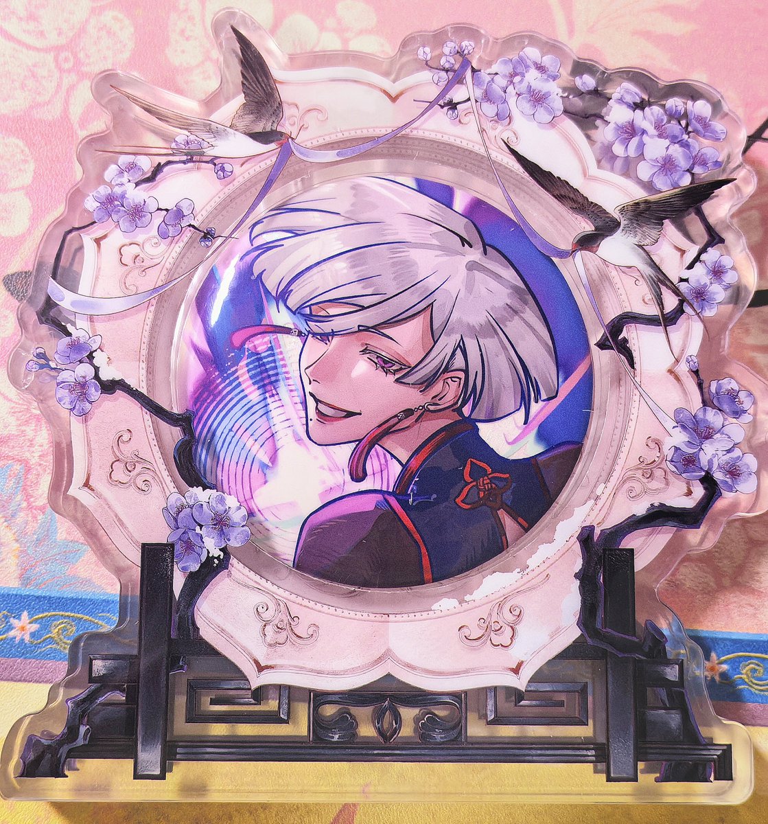 JLXY0907's tweet photo. 我把之前画的图做出来了制品🌸💗🐍💜 https://t.co/9DG9WoguOa