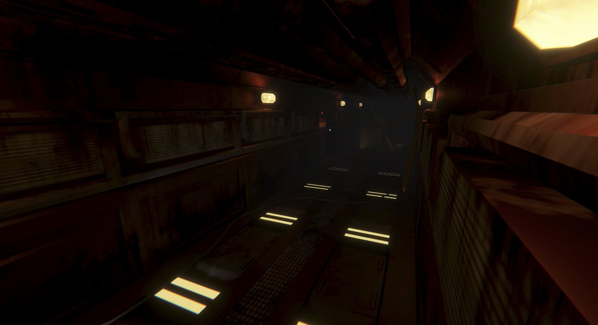 starlitforge's tweet photo. We bet you would want to walk inside it if you saw a corridor like this 😋
#unity #indiedev #gamedev #gaming #horrorgame https://t.co/TQEHrbuDVd