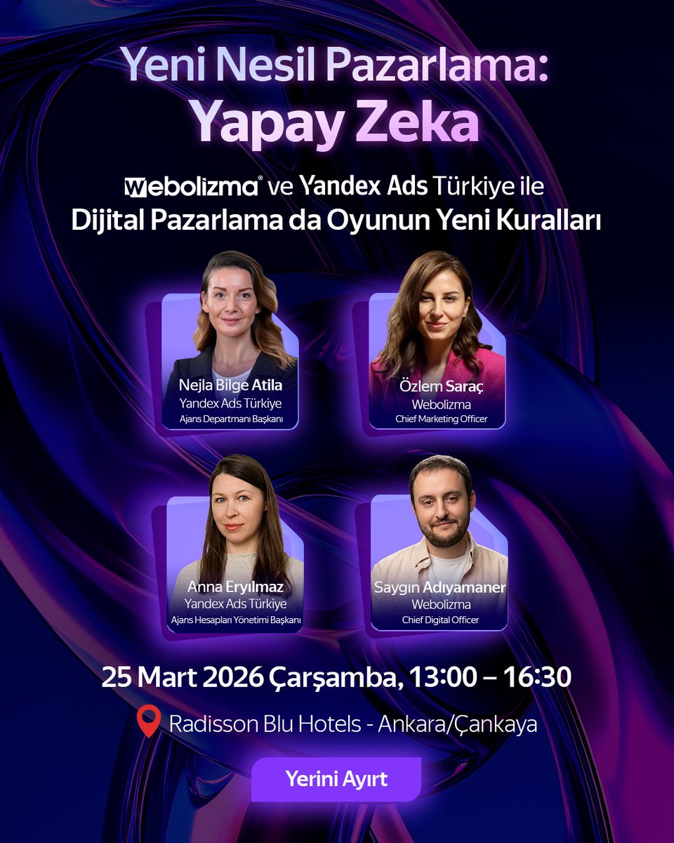 webolizma's tweet photo. Dijital pazarlama dünyası büyük bir dönüşümden geçiyor. 🚀
Arama motorları, reklam teknolojileri ve kullanıcı davranışları yapay zeka ile yeniden şekilleniyor. https://t.co/G5iwVETXO1