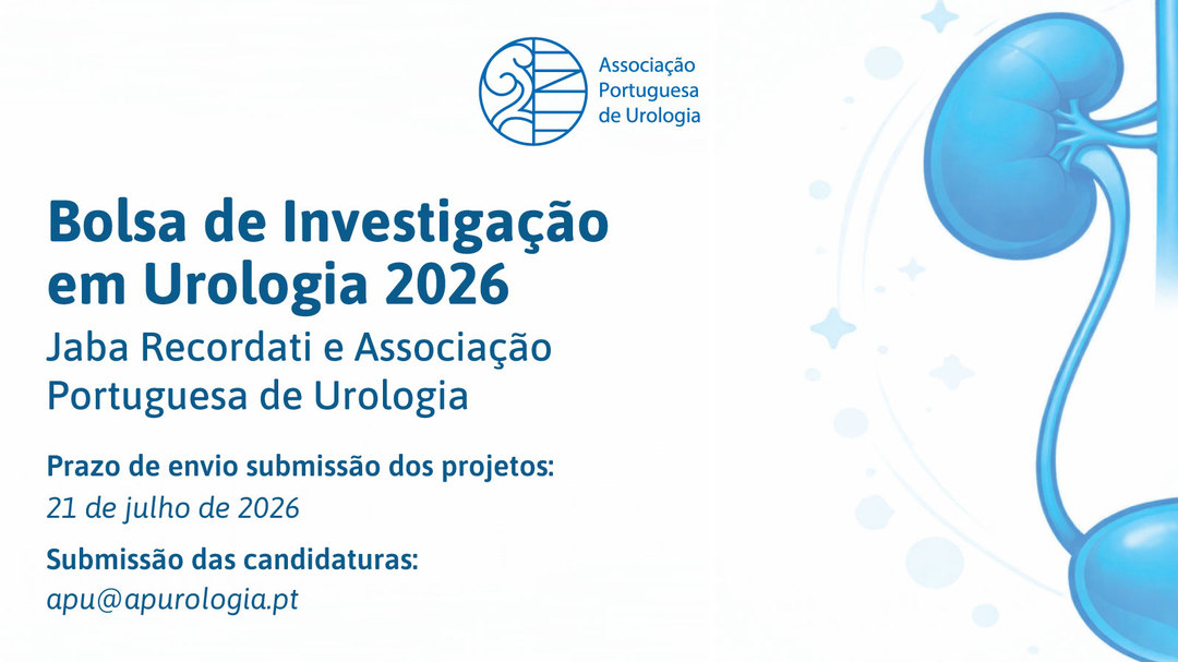 apurologia's tweet photo. Estão abertas as candidaturas para a Bolsa de Investigação em Urologia de 2026 🎓

📅 Prazo limite: 21 de julho de 2026
📩 Envio de projetos: apu@apurologia.pt

Mais informações:https://t.co/3mypaVRX59

#APU #urologia https://t.co/0Q3WzyEQxM