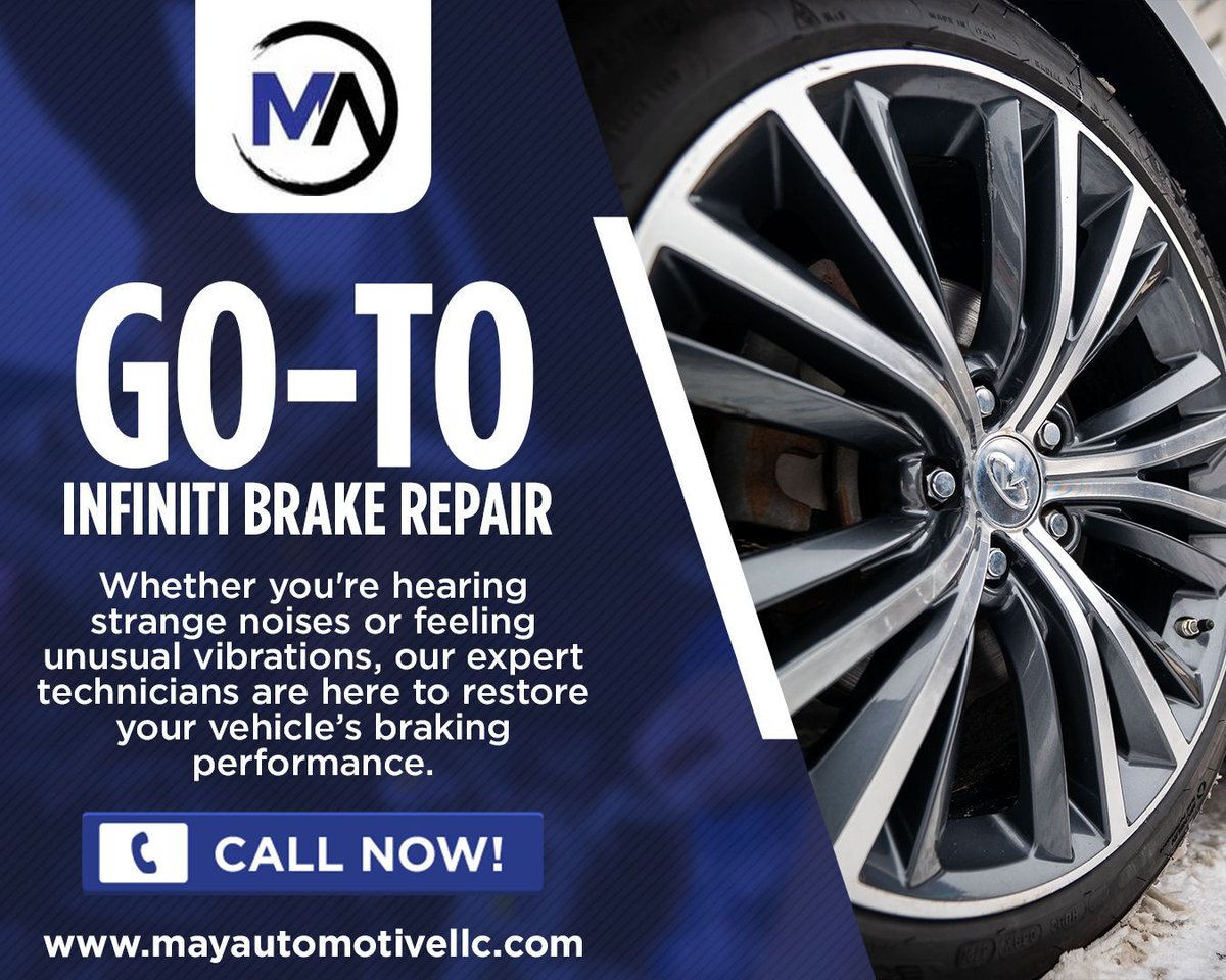 mayautomotive's tweet image. 🚗⚠️ Is your Infiniti having brake trouble? May Automotive LLC in Kalamazoo, MI, offers expert Infiniti brake repair services to keep you safe on the road! Schedule your repair today! 🛠️

🌐 mayautomotivellc.com/services/?utm_…

#infinitibrakerepair #quicklubeservices #MayAutomotiveLLC