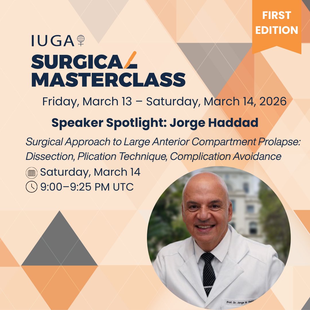 International Urogynecological Association (IUGA) tweet media