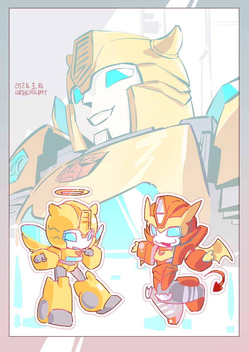 orthomethy's tweet image. #Transformers #Bumblebee #RodimusPrime