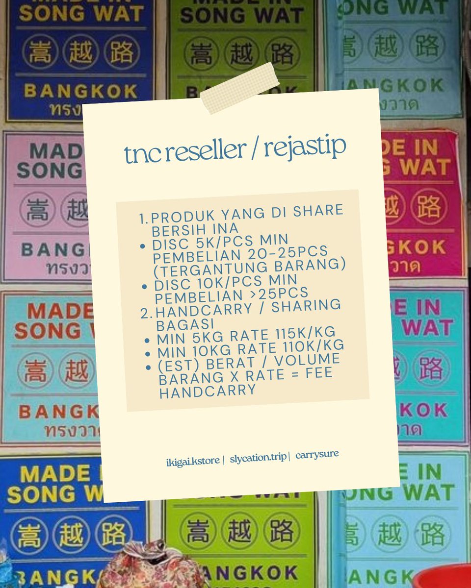 OPEN JASTIP HANDCARRY SHARING BAGASI THAILAND tweet media