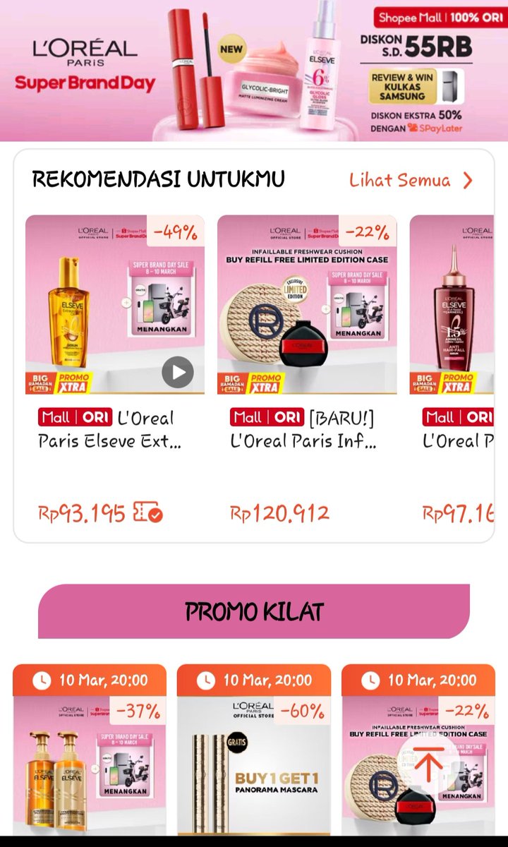 dy518's tweet image. Promo loreall guyssss
s.shopee.co.id/1gDlgZGdqS
maybe bs pakee voucher yang 33% ituuu cobain.... #Shopeepromo #Lorealshopee #racunshopee