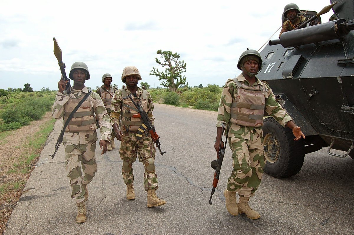 BashirAhmaad's tweet photo. Today at about 0530 hours, troops of Operation Hadin Kai successfully neutralized scores of Boko Haram terrorists during an early morning operation in Marte, Borno. We commend our soldiers for their courage and sacrifice and pray for continued success in the ongoing efforts to restore lasting peace and security in our country.