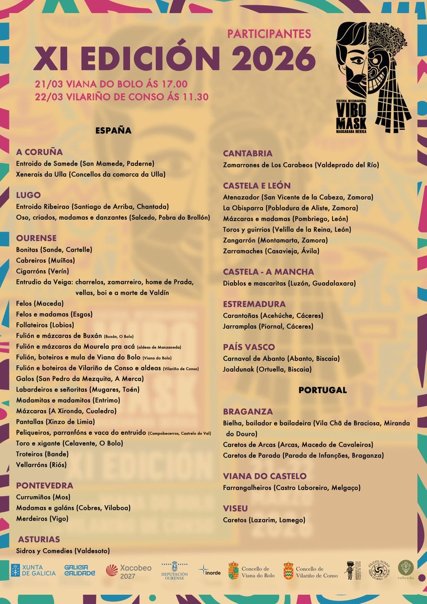 roslufe's tweet photo. No @CCulturalOu da @DeputacionOU presentación do Festival Internacional VIBO MASK. #ViboMask https://t.co/V2YcO1Ozs4