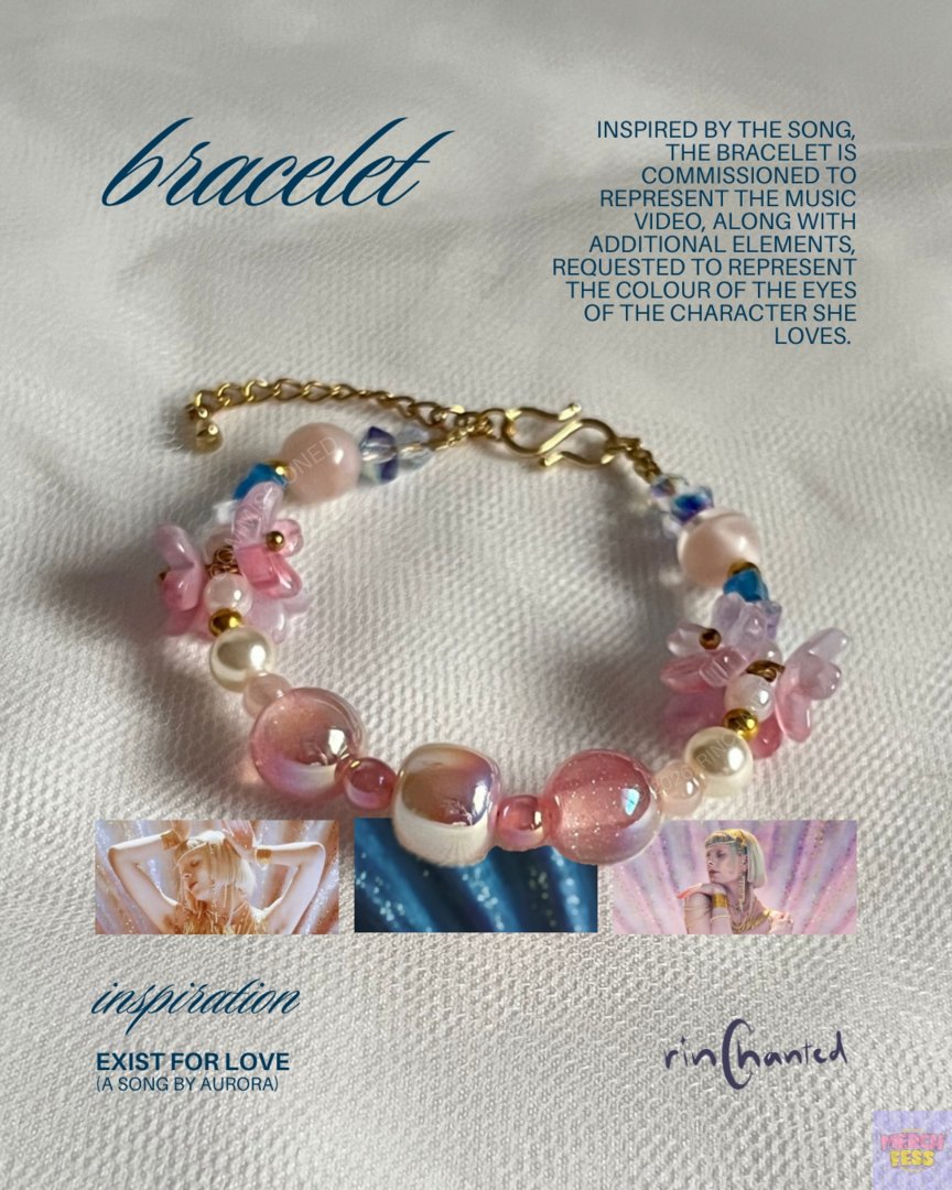 *pamermerch bracelet inspired by… a music video?? 😳 bakal bikin lebih banyak style ini buat omo dan cf22 🥺🫶🏻