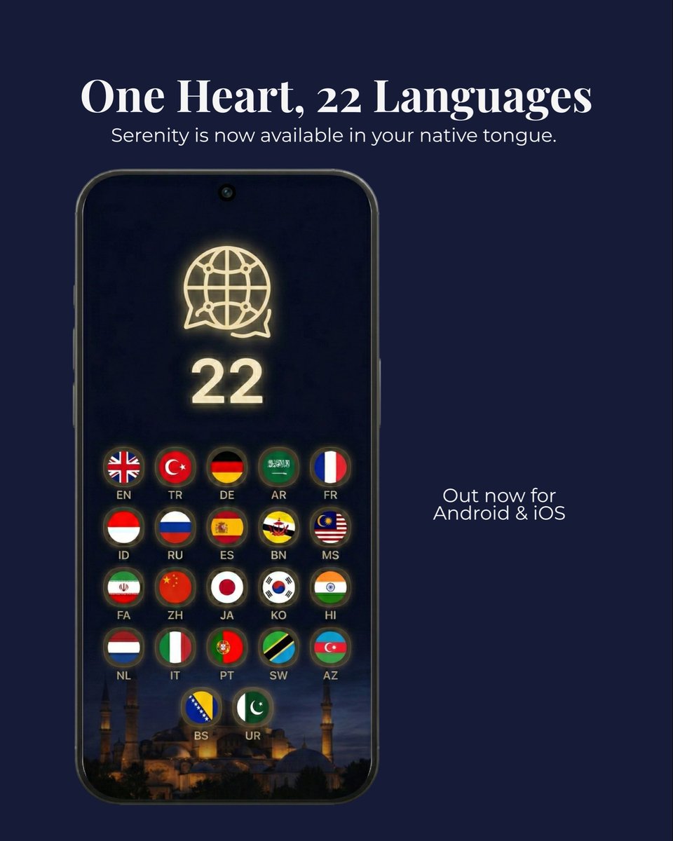 inschapp's tweet photo. Peace has no borders, and now, it speaks your language. We are excited to announce that Insch is officially available in 22 languages across the globe.

From elegant widgets to daily reminders, experience a more personal spiritual journey in the language closest to your heart. https://t.co/vZEP2bDGOv