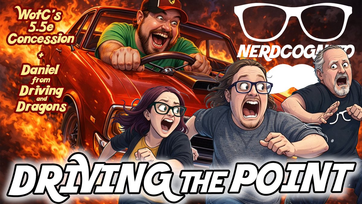 New drop!
Don't forget, SHARE &amp; 5⭐ REVIEW!

Wizards "admitted" that 2024 D&amp;D is really just 5.5e after professing for years that it was not. 

Plus,  dumped INT as Daniel from Driving and Dragons sits in for the entire show (yes, you read correctly!) to share wit and wisdom.