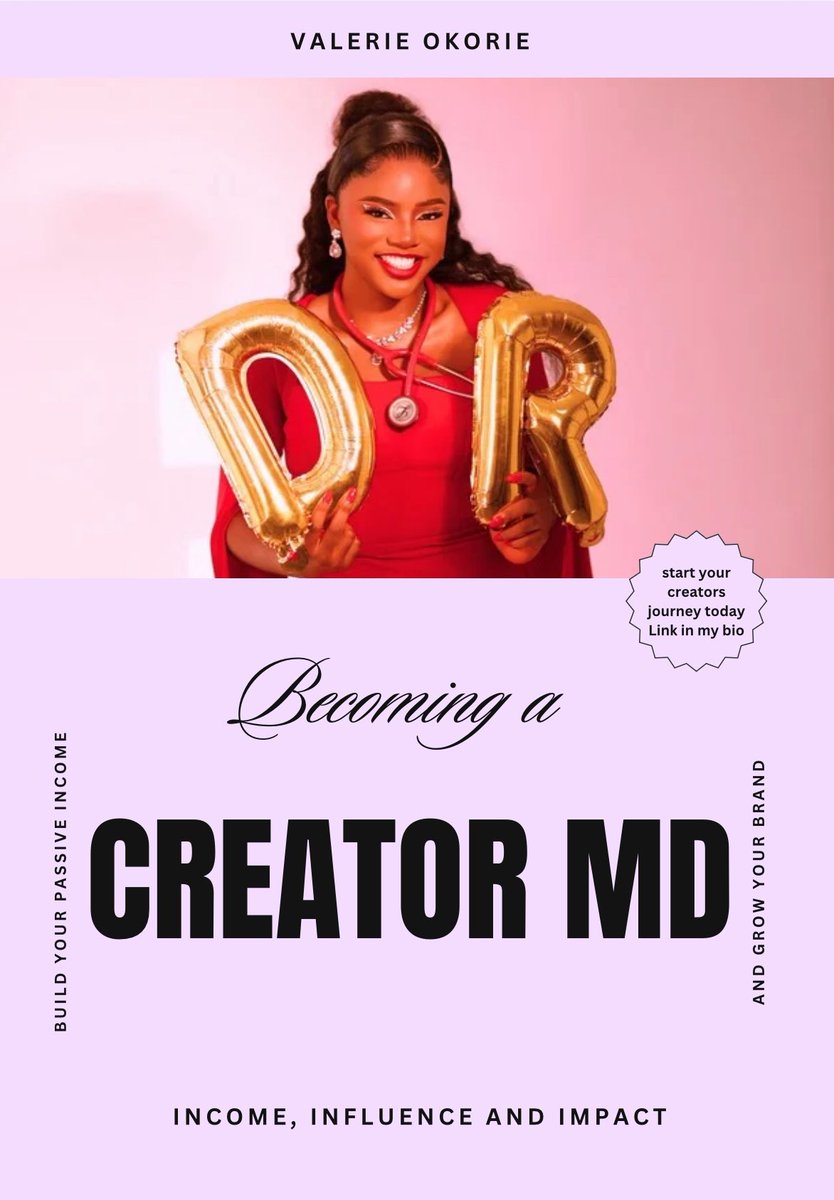 okorie_valerie's tweet photo. You’re now an MO what next?

This question has been ringing in my head
The truth is I’m scared but like Yakubu I’ll manage

For the past month I’ve been working on an ebook called Becoming a CreatorMD

If you’re a medic who wants to create this is for you, launching tomorrow 9am. https://t.co/1vlq0kxQqC
