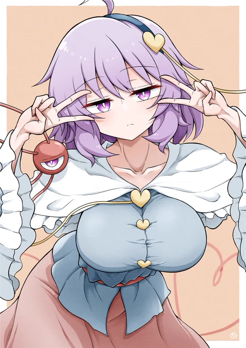 案外記念写真にノリノリだが表情筋が足りないさとりさま #3月10日はさとりの日