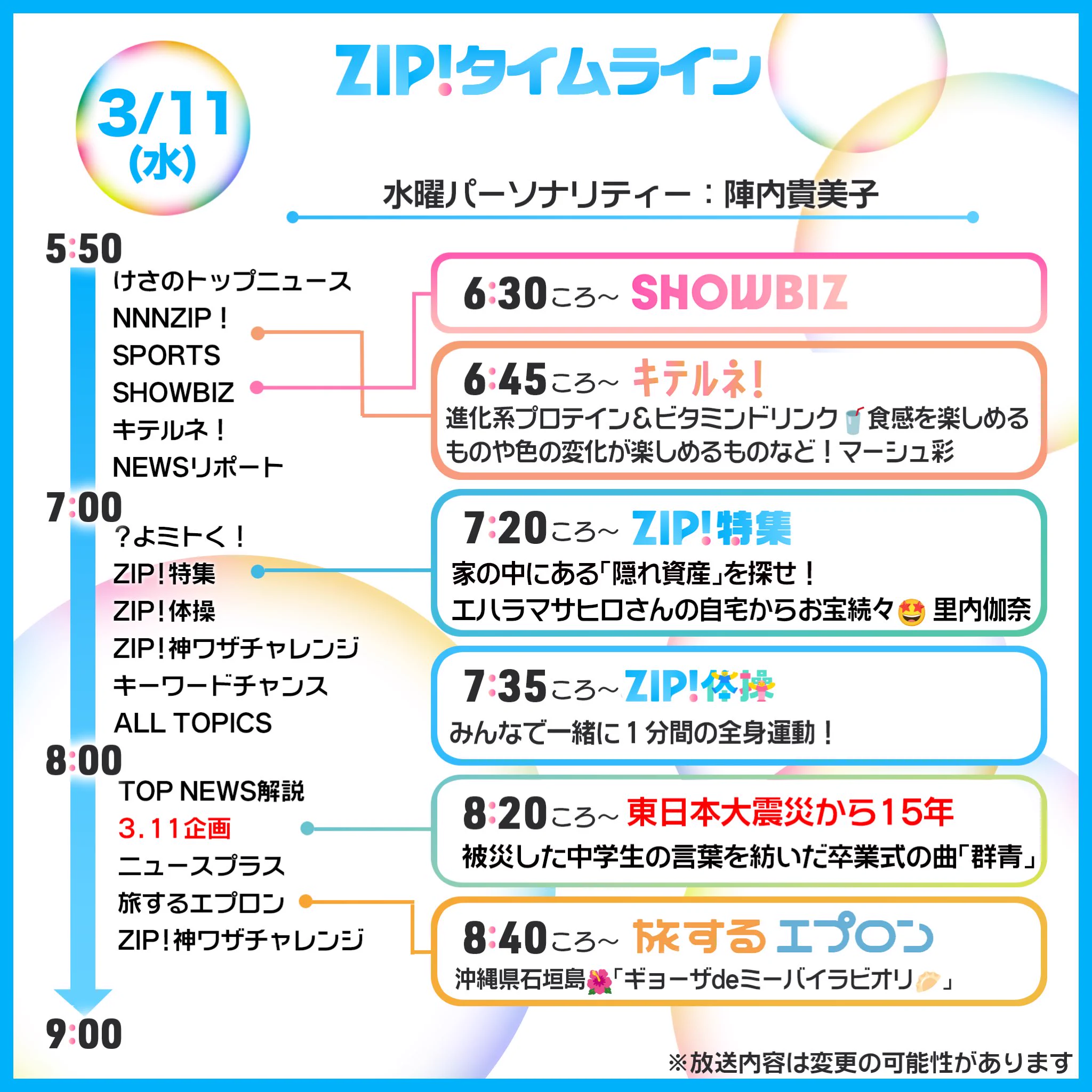 ZIP! 【公式】 on X: 