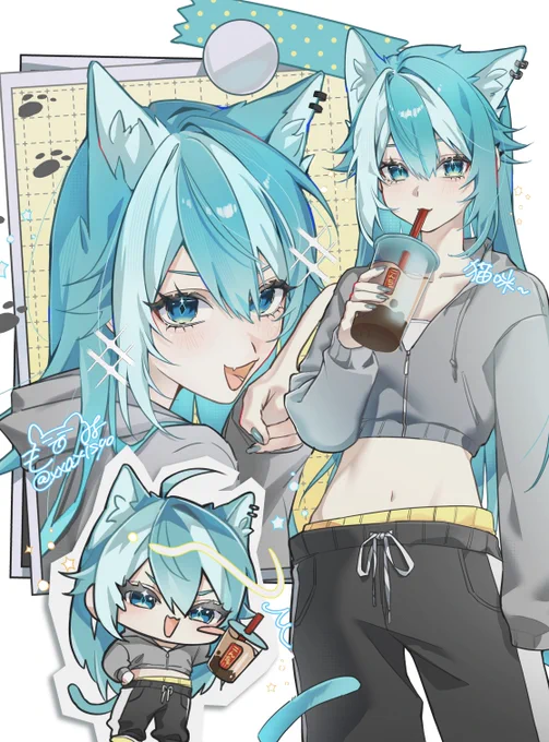 タピオカ飲みたい #oc #illustration