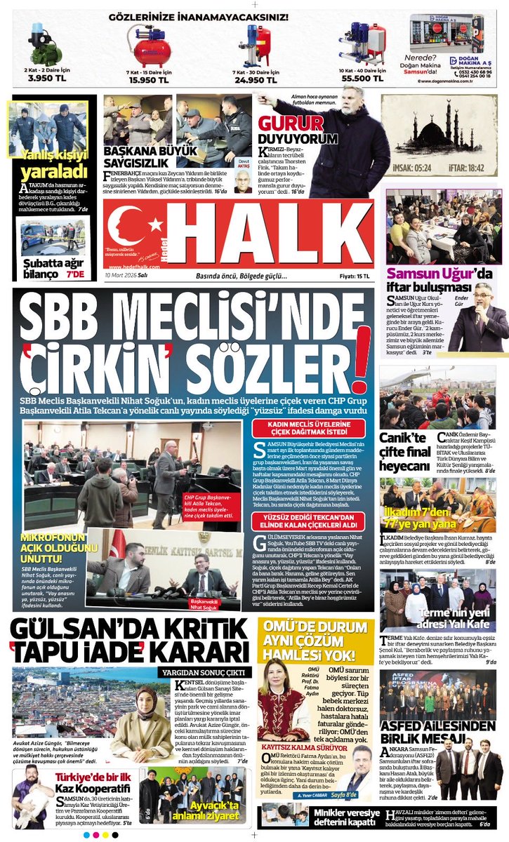 Bugün ⁦<a href="/HedefHALK/">Samsun Halk Gazetesi</a>⁩