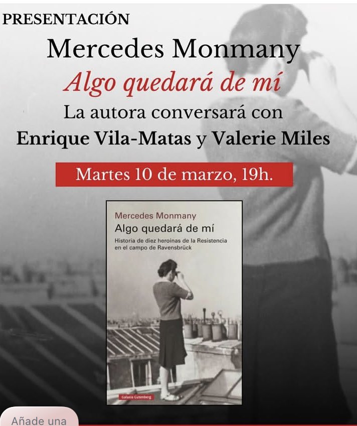 lap13912's tweet photo. Tengo en lectura este magnífico libro de Mercedes Monmany.
Hoy lo presenta en Barcelona.
@G_Gutenberg https://t.co/nwtMikC1uT