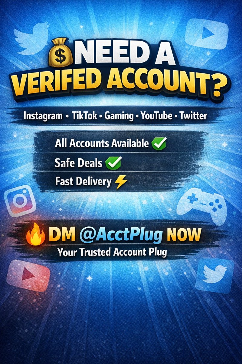 Acctplug's tweet photo. Need a plug for social media accounts? 👀
You just found one. https://t.co/dVnrqkhiWa