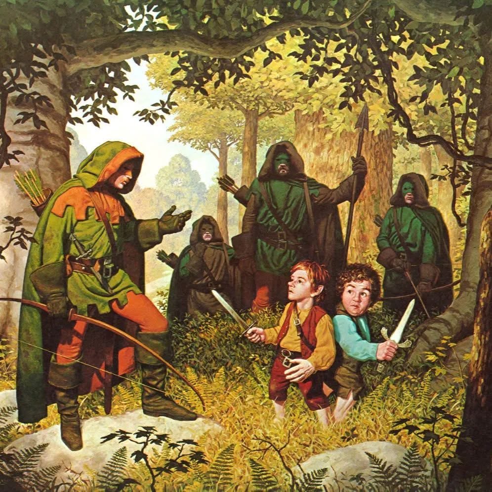 RCDad92's tweet image. This is such a great piece. It captures so much of what the LOTR was all about, but is rarely mentioned.

“Faramir”
Illustration by The Brothers Hildebrandt
Created for their 1977 J.R.R. Tolkien calendar ❤️‍🔥
#FantasyArt
#tolkien