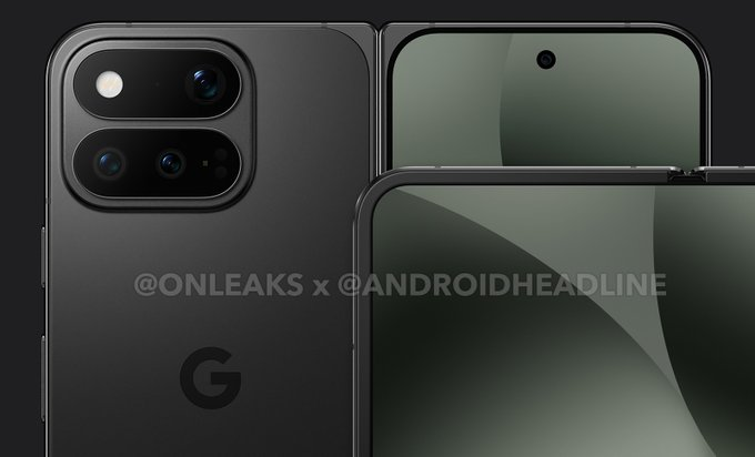 techfryerr's tweet photo. Google Pixel 11 Pro Fold Could Launch With a Redesigned External Camera Module, Leaked Renders Suggest👀
#GooglePixel11ProFold https://t.co/oYB2TwLtzX