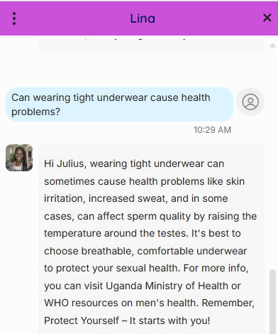 Wekumeofficial's tweet photo. Choose comfort over style, your body will thank you!
Got more questions? #AskLina anytime on Wekume Safe Chat ,private, quick, and judgment-free.
#SRHTips #SafeChat https://t.co/L7yv5E5WE1