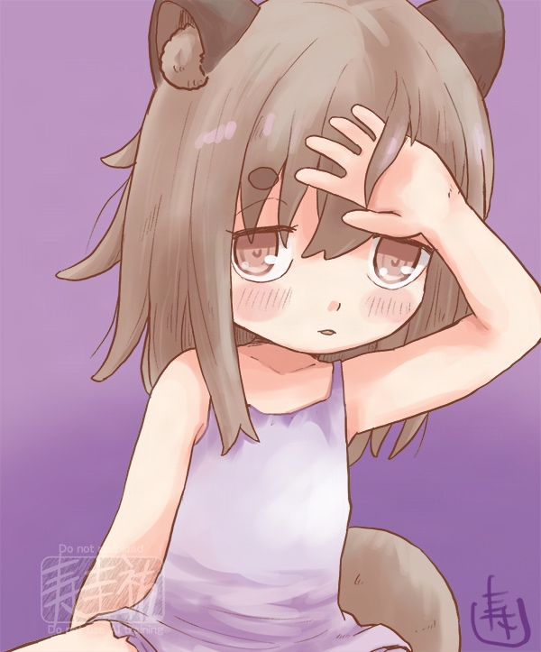 お風呂上がり、ちょっと暑いたぬ