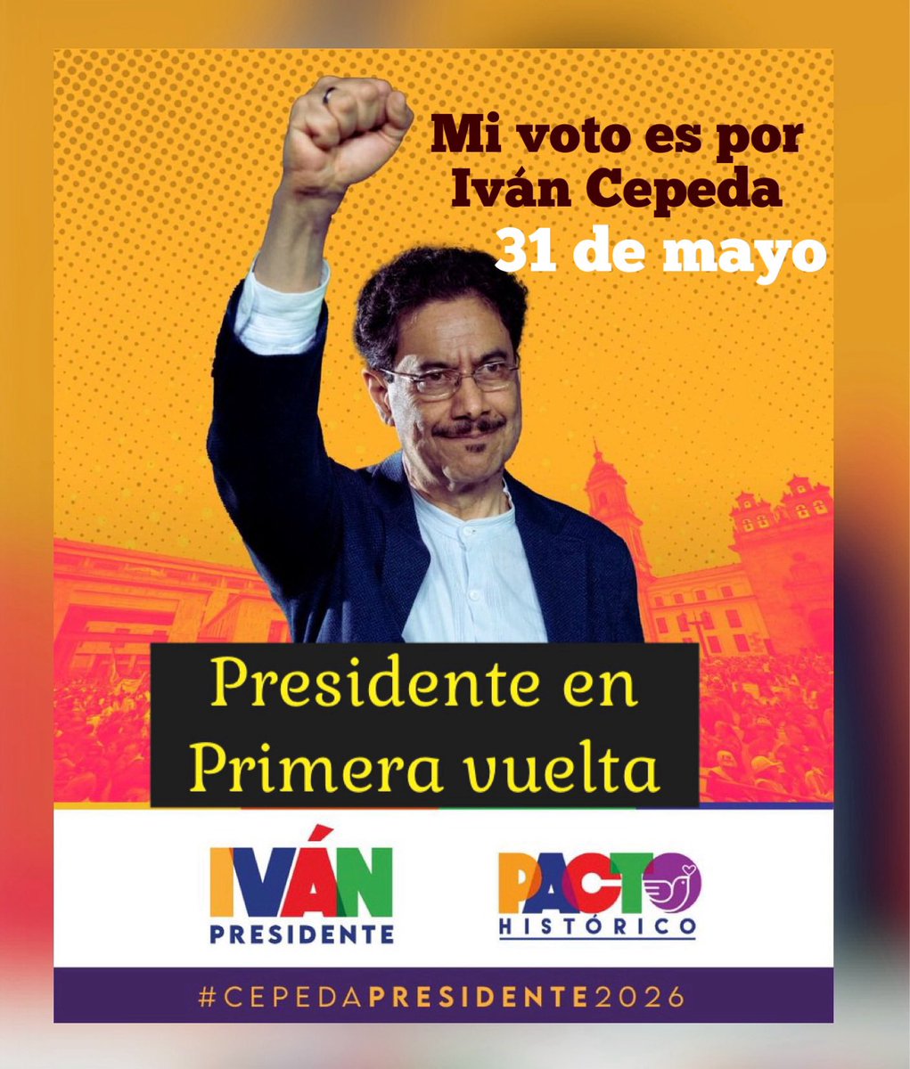 emiliolagos1's tweet photo. Mi voto es por Cepeda,

¿Y el suyo? https://t.co/wMBRsMQZfY