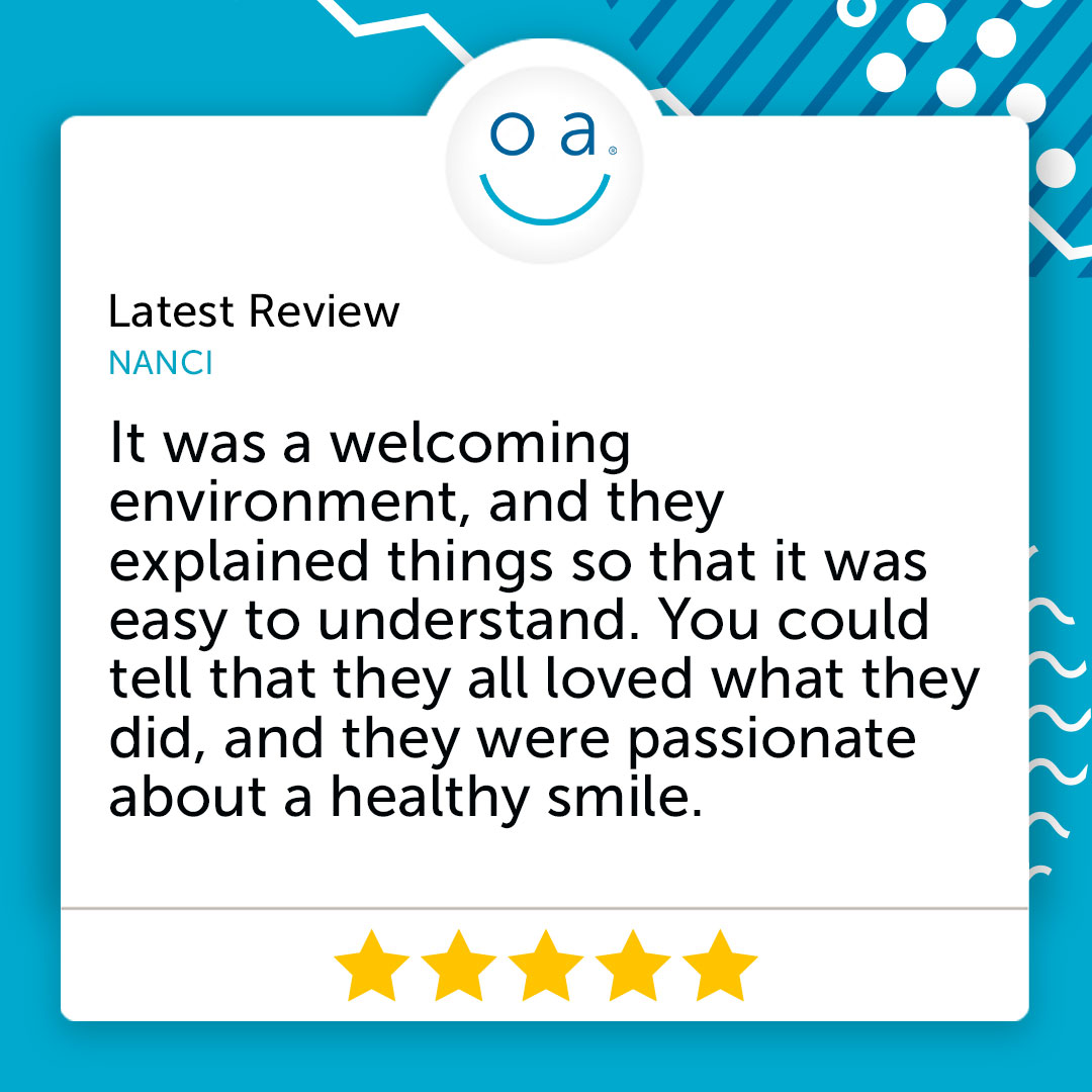 Thank you for the review Nanci! 
.
#orthodonticassociates #okc #edmondok #mustangok