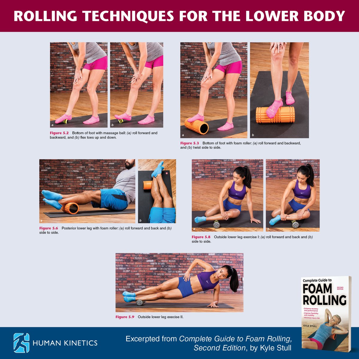 HumanKineticsEU's tweet image. Try these rolling techniques for the lower body and for more information on foam rolling, check out Complete Guide to Foam Rolling. 

🔵 bit.ly/4uDD8cn

#Recovery #FoamRolling