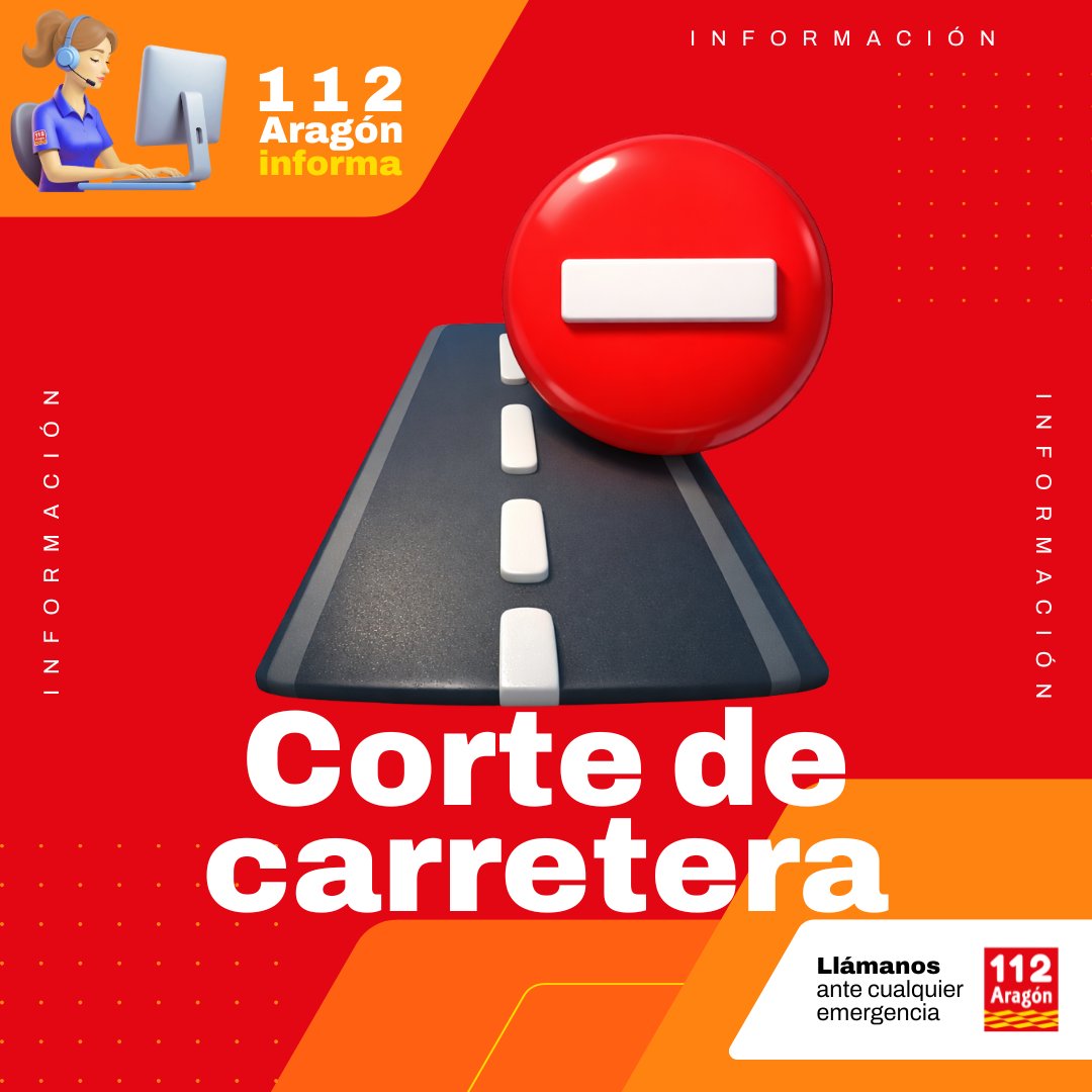 112Aragon's tweet photo. ❌ Cortada por obras la A-1605 entre los PK 51 y 53+900 (TM Bonansa)

📅Del 16/03 al 15/05
⌚️De 9:30 a 15:30 y de 17 a 21 horas
ℹ️Desvíos alternativos por la N-260 y la carretera de Espés.

EXCEPCIONES: 
- Sin cortes del 30/03 al 3/04 y los días 23/04 y 1/05
- Los días 27/03, 22/04 y 30/04 los cortes serán entre las  9:30 y las 15.
