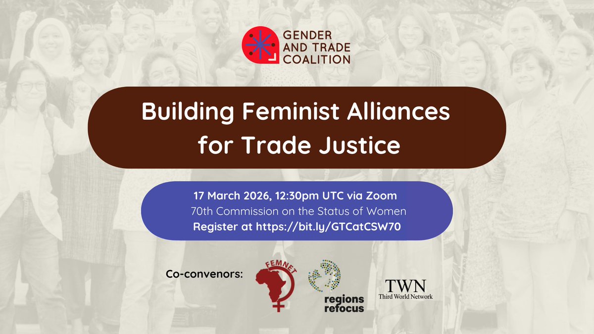 Gender and Trade Coalition tweet media