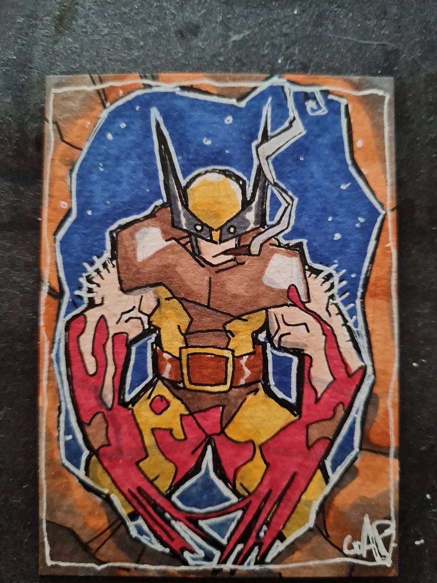 TheGrantPerkins's tweet photo. #Sketchcard available to purchase. DM to buy. #Wolverine #art #speeddraw #speeddrawing #sketch #card #Marvel #MCU #logan #blood #Comics #snickt #patch #hughjackman #xmen #weaponx #x #claws #cigar
@xmentas https://t.co/qqLQKfqiL3
