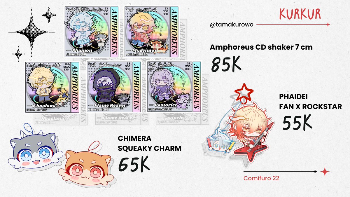 tamakurowo's tweet photo. （ 🔁 &amp;. 📷 appreciated! ）

Kurkur's #Comifuro22 1st Pre-Order is here！✨
📅 PO duration: 10 - 16 March 2026
📍TBA 
🪸 Fandom: Honkai: Star Rail (PhaiDei) &amp; Ensemble Stars
 Link: https://t.co/934Iv3WajC

#CF22 #Comifuro22catalogue https://t.co/l71F6XpcCr
