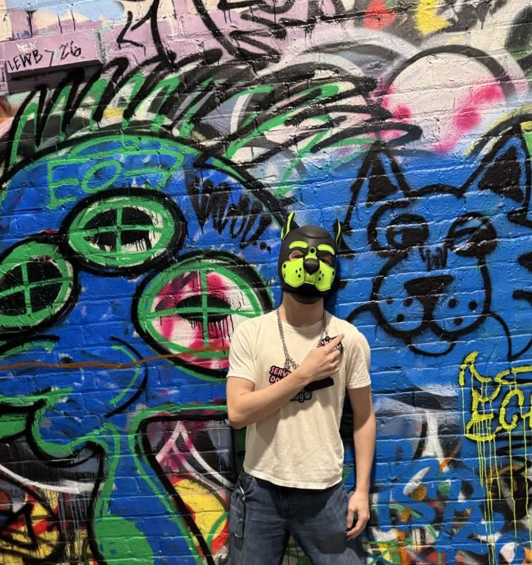 Da_GoldSprocket's tweet photo. This dog is in Graffiti Alley! Filled with many beautiful artworks, but, of course, fellow canine on da wall.

📷 @LuckieTora

#puphood #pupplay #graffitialley #pup #furry https://t.co/yR1A60TN2X