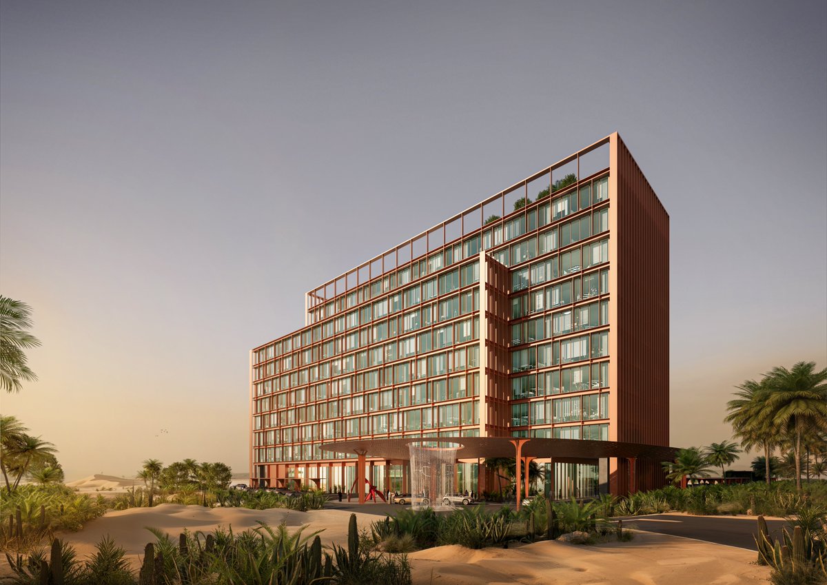 SoehnePartner's tweet photo. This office building is planned as an extension of an existing office complex in #abudhabi 🌇🏢

Two interlocking volumes form a clearly structured, dynamic building.

In cooperation with Al Suweidi engineering consultants 

📷 @miss3.cz 

#Architecture #OfficeDesign https://t.co/YnBSlITiQa