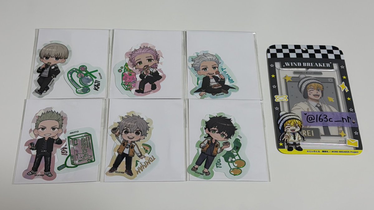 【交換】WIND BREAKER ウィンブレ ダイカットステッカー ダイソー DAISO

譲 梶 桐生 梅宮 柊 兎耳山 十亀 

求 桜（友人分）→→→ 楡井（なんでも）

友人分が優先な為、難しい場合 ♡のみ。
郵送交換📮
検索からもお気軽にお声がけください🌟