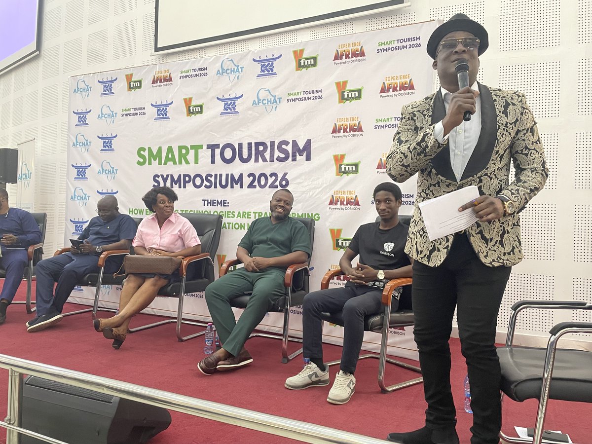 dobiison's tweet photo. DOBIISON was honored to showcase @ExpAfricaVR  at the Smart Tourism Symposium 2026, hosted by the Africa Center for Hospitality, Aviation and Tourism in partnership with the KNUST Department of Hospitality &amp; Tourism Studies. https://t.co/tD4D1FSQjM