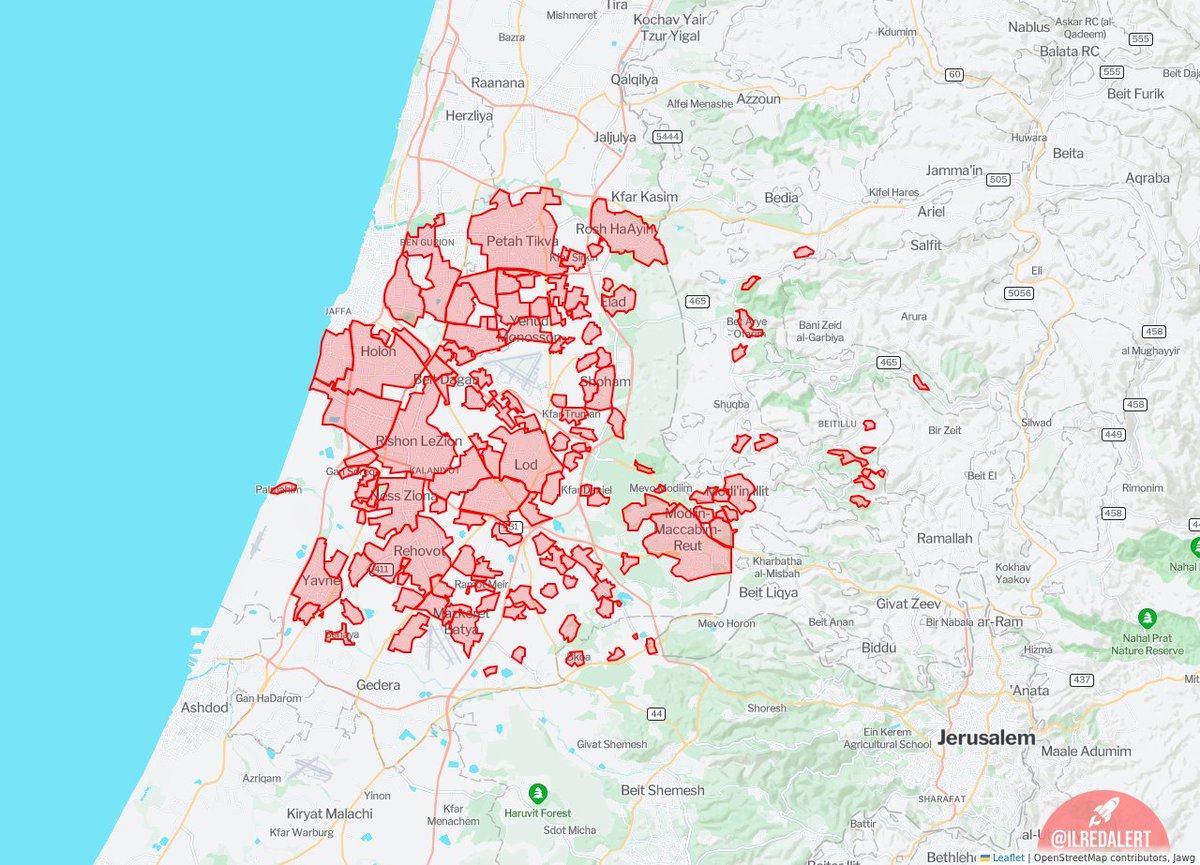 🔴 Rocket Alert [14:27:08] - 150 Alerts 🔴: • Dan — Mikveh Israel, Kfar ...