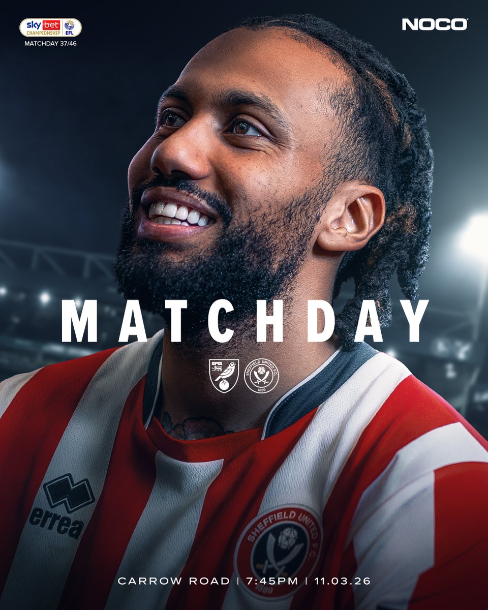 SheffieldUnited's tweet photo. Under the lights against the Canaries. 🌙

@noco https://t.co/4ldJdzmksC