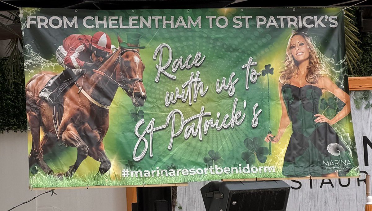 paddypower's tweet photo. Meanwhile in Benidorm…

“Should we spell check the big ‘Cheltenham’ sign?”

“Nah f*ck it, sent to printers” https://t.co/6m1vFftVL5
