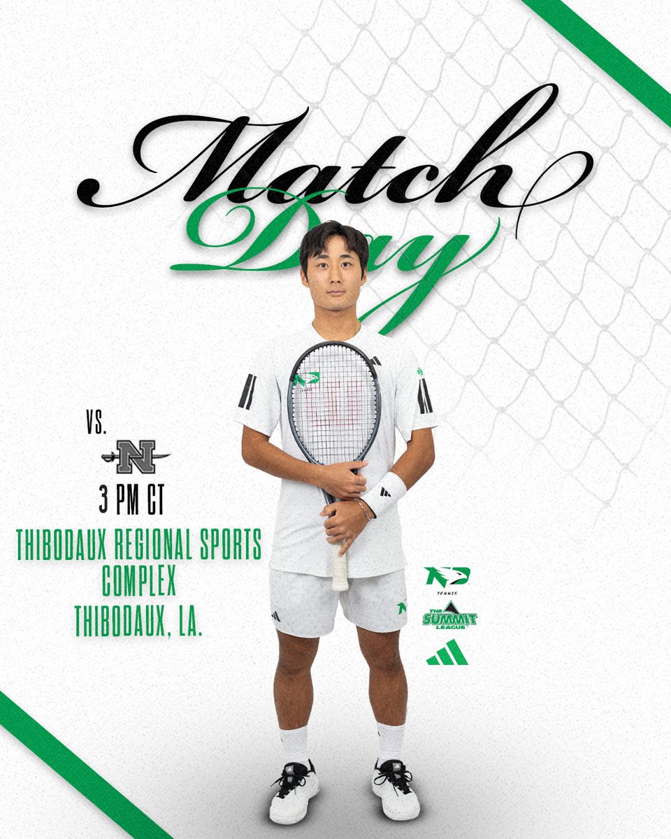 Courts are calling📱 

📅Today | Mar. 10
🆚 Nicholls State
⏰ 3 p.m.
📍 Thibodaux, La.

#UNDproud | #LGH