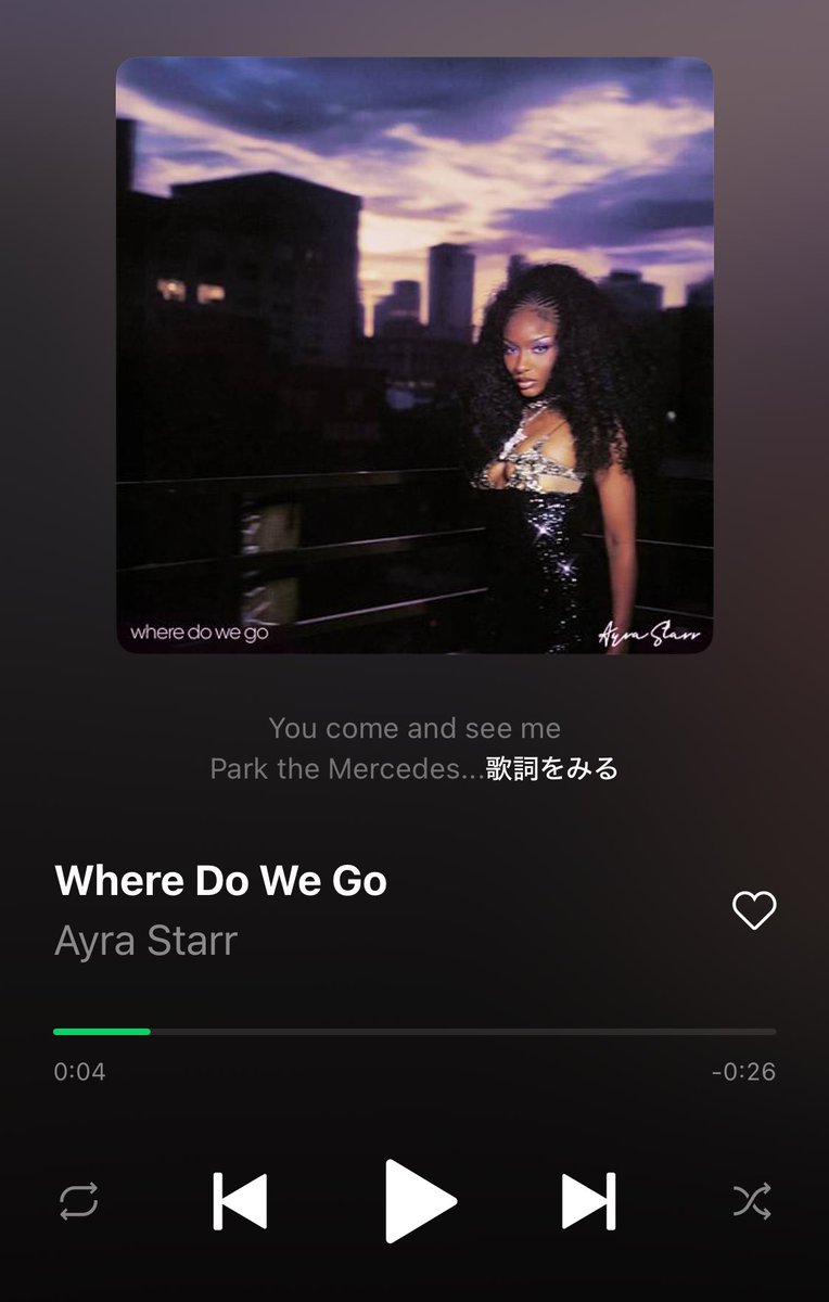 shabaaeeeeey's tweet photo. Ayra Starr
Where Do We Go.

#音楽好きと繋がりたい 
#洋楽好きと繋がりたい 
#いいねした人フォローする
#いいねした人全員フォローする https://t.co/lpCKxCk3rQ