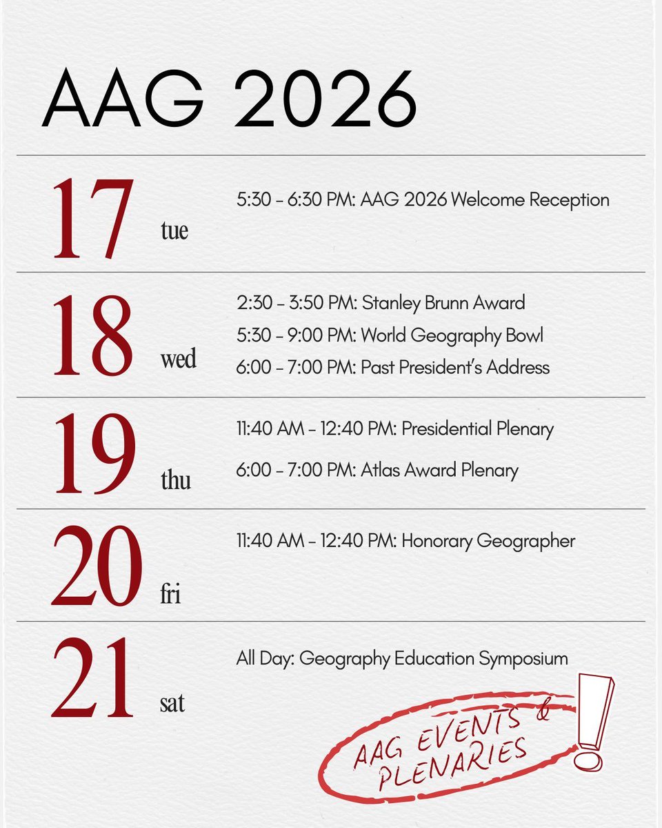 American Association of Geographers tweet media