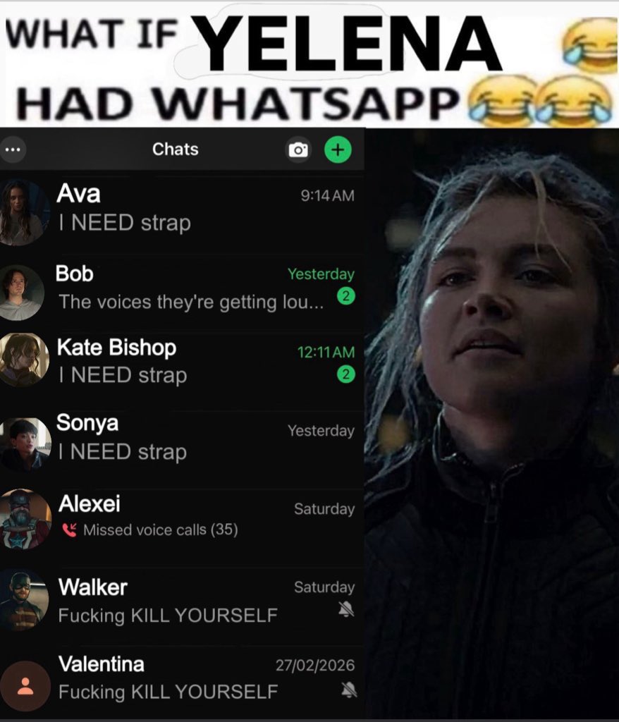 💭🤔What if💭💭🤔 Yelena had Whatsapp💭💭🤔🤔🤔😂😂😂